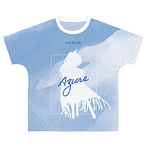 白夜極光 アズール Ani-Art aqua label フルグラフィックTシャツ ユニセックス L