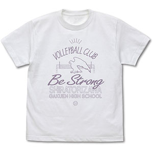 ハイキュー！！ 白鳥沢学園高校バレーボール部 アイコンマークカレッジ Tシャツ/WHITE-XL