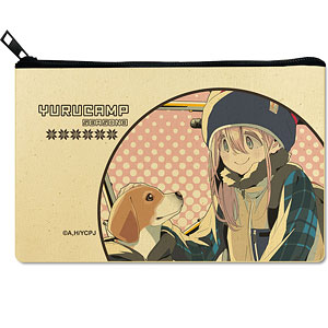 ゆるキャン△ SEASON3 フラットポーチ Ver.2 デザイン01(各務原なでしこ/A)
