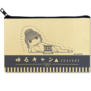 ゆるキャン△ SEASON3 フラットポーチ Ver.2 デザイン03(志摩リン)