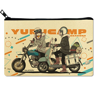 ゆるキャン△ SEASON3 フラットポーチ Ver.2 デザイン04(志摩リン＆土岐綾乃)