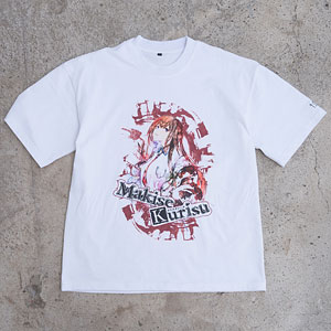 STEINS；GATE 牧瀬紅莉栖 水墨画風 白地カラーTシャツ M