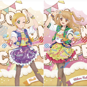 アイカツ！あかりGeneration×マリオンクレープ A4クリアファイルセット 新条ひなき＆夏樹みくる