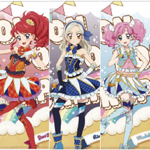 アイカツ！あかりGeneration×マリオンクレープ A4クリアファイルセット 紅林珠璃＆黒沢凛＆天羽まどか