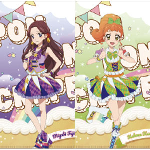 アイカツ！あかりGeneration×マリオンクレープ A4クリアファイルセット 藤原みやび＆栗栖ここね