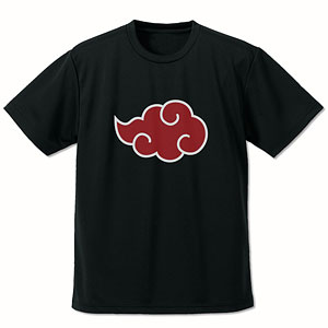 NARUTO -ナルト- 疾風伝 “暁”ドライTシャツ/BLACK-L