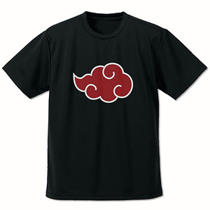 NARUTO -ナルト- 疾風伝 “暁”ドライTシャツ/BLACK-S[コスパ