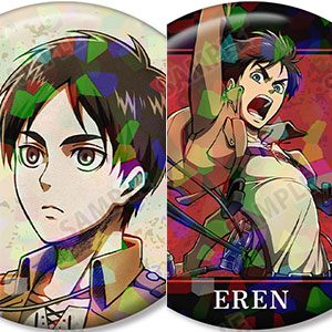 進撃の巨人 ハンジ ホログラム缶バッジ2個セット[アルマビアンカ