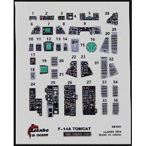 1/48 F-105G コックピット w/3D内装デカール(ホビーボス用)[RES