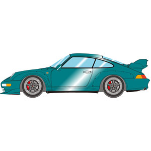 1/43 ポルシェ 911 (993) GT2 ストリート 1996 ガーズレッド (レッドホイール)[メイクアップ]【送料無料】《０６月予約》