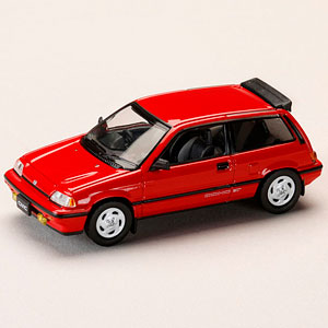 1/64 ホンダ CIVIC (AT) LATE VERSION / 純正オプションパーツ付 レッド