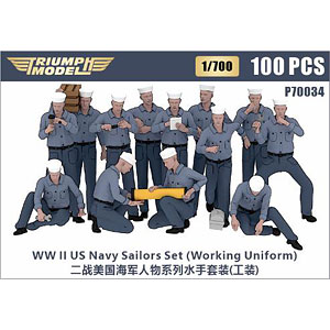 1/700 WW.II 米海軍水兵 (作業服)(100体入)
