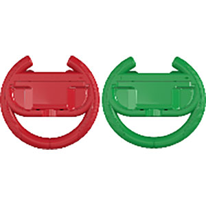 CYBER・ハンドルグリップ 2個セット (Switch2 Joy-Con2用) レッド＆グリーン