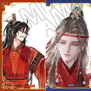 ラジオドラマ魔道祖師 愛恋万象 缶バッジ Aver Bver 特典カード 大河幻想ラジオドラマ「魔道祖師」 描き下ろし缶バッジ