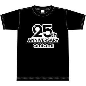 あみあみ25周年 チャリティTシャツ Black XLサイズ