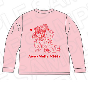 TVアニメ『しゅごキャラ！』×サンリオキャラクターズ ロングスリーブTシャツ 日奈森あむ×ハローキティ