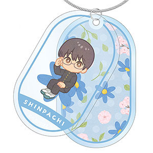 3年Z組銀八先生 志村新八 Botania 2連ワイヤーBIGアクリルキーホルダー