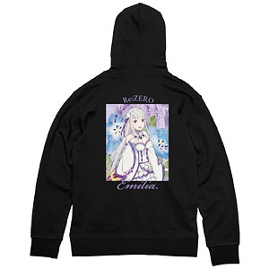 Re：ゼロから始める異世界生活 エミリア grunge CANVAS バックプリントパーカー メンズ L