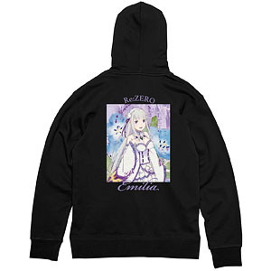 Re：ゼロから始める異世界生活 エミリア grunge CANVAS バックプリントパーカー メンズ XXL