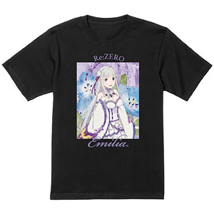 Re：ゼロから始める異世界生活 エミリア grunge CANVAS Tシャツ メンズ XXL