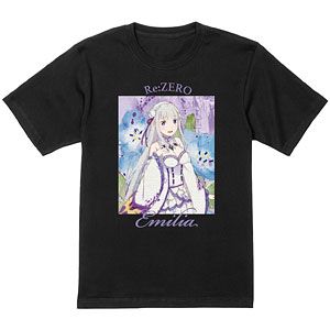 Re：ゼロから始める異世界生活 エミリア grunge CANVAS Tシャツ レディース M
