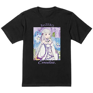 Re：ゼロから始める異世界生活 エミリア grunge CANVAS Tシャツ レディース L