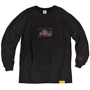 TVアニメ「らんま1/2」第1弾 ネオン中華ロングスリーブTシャツ 1(早乙女乱馬) ブラック XL