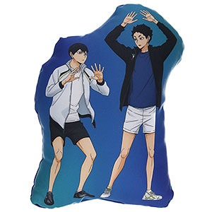 ハイキュー！！ ダイカットミニクッション 描き下ろし 影山飛雄・赤葦京治
