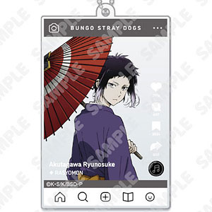 文豪ストレイドッグス SNS風アクリルキーホルダー 芥川龍之介