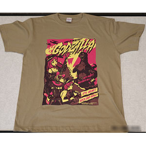 東宝怪獣Tシャツコレクション ゴジラ1955 カーキ XL
