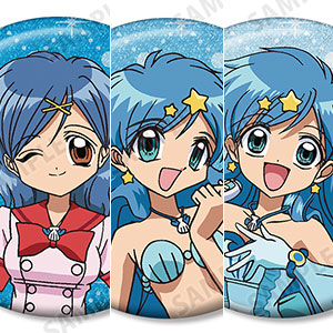 アニメ「ぴちぴちピッチ」 るちあ グリッター缶バッジ 3個セット