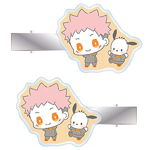 呪術廻戦×サンリオキャラクターズ 虎杖悠仁×ポチャッコ アクリルヘアクリップ2個セット
