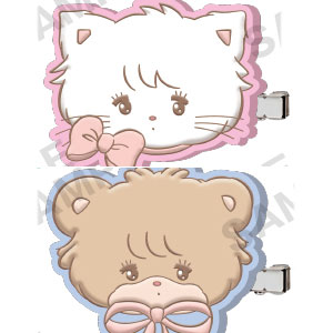 mikko illustrations LOVE FRIENDS ぷっくりラバーヘアピン BOX ver. 8個入りBOX