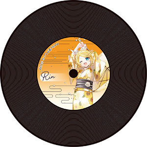 初音ミクシリーズ レコード風コースター 鏡音リン