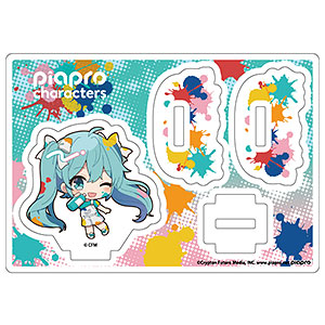 ゆらゆらアクリルスタンド「ピアプロキャラクターズ」01/初音ミク ペンキver.(ミニキャライラスト)