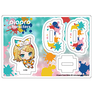 ゆらゆらアクリルスタンド「ピアプロキャラクターズ」02/鏡音リン ペンキver.(ミニキャライラスト)