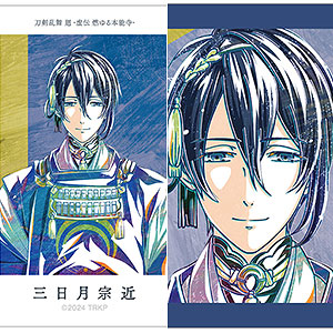 刀剣乱舞♦︎極 バッジ♦︎三日月宗近 2点セット 刀剣乱舞 三日月宗近 スクエア缶バッジコレクション 極 戦闘ver