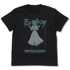 ロックは淑女の嗜みでして 院瀬見ティナ Tシャツ/BLACK-L