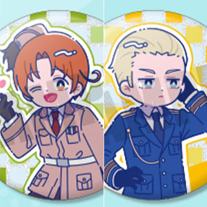 アニメ「ヘタリア World★Stars」 にゅ～とろ ホログラム缶バッジVol.1　8個入りBOX