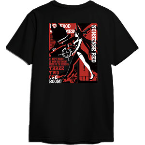 「勝利の女神：NIKKE」 Tシャツ ナンセンスレッド Deformation ver.