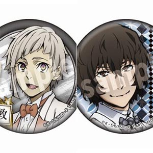 文スト 太宰 東武動物公園 缶バッジ アクリルスタンド ミニキャラ 一般予約】文豪ストレイドッグス トレーディング グリッター缶