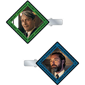 ファンタスティック・ビースト グリンデンバルト　ダンブルドア　スクエア缶バッジ ファンタスティック・ビースト グリンデンバルト ダンブルドア