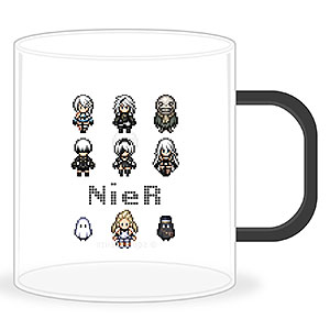 NieR Series ガラスマグカップ ドット絵ver.