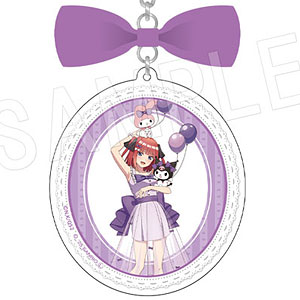 五等分の花嫁*×マイメロディ＆クロミ リボン付きアクリルキーホルダー バルーン＆リボンver. 二乃