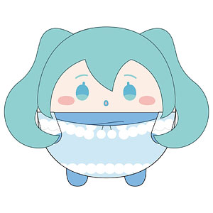 初音ミク×シナモロール ふわコロりんMsize3 E：初音ミク(マフラー)
