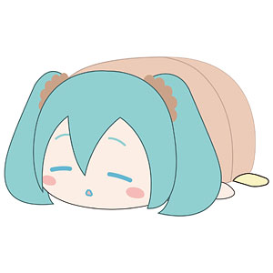 初音ミク×シナモロール ぽてコロマスコットMsize3 C：初音ミク(おやすみ)