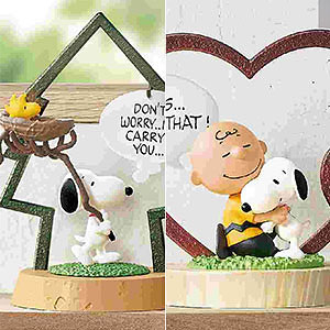 ピーナッツグリフアート 心シリーズ ピーナッツ SNOOPY's FRAME ART collection 6個入りBOX