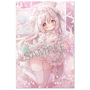 桃豆こまもち いちごホワイトチョコちゃん タペストリー B2 桃豆こまもち いちごホワイトチョコちゃん タペストリー B2