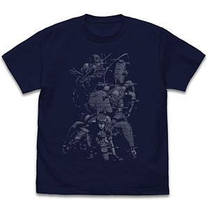 攻殻機動隊 STAND ALONE COMPLEX 草薙素子 ピクセル Tシャツ/NAVY-XL