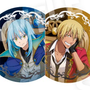 転スラ　ディアブロ　缶バッジ　ドレスアップ　礼服 10点セット　ラメ缶バッジ 転スラ 転生したらスライムだった件 ディアブロ ホロ 缶バッジ 4
